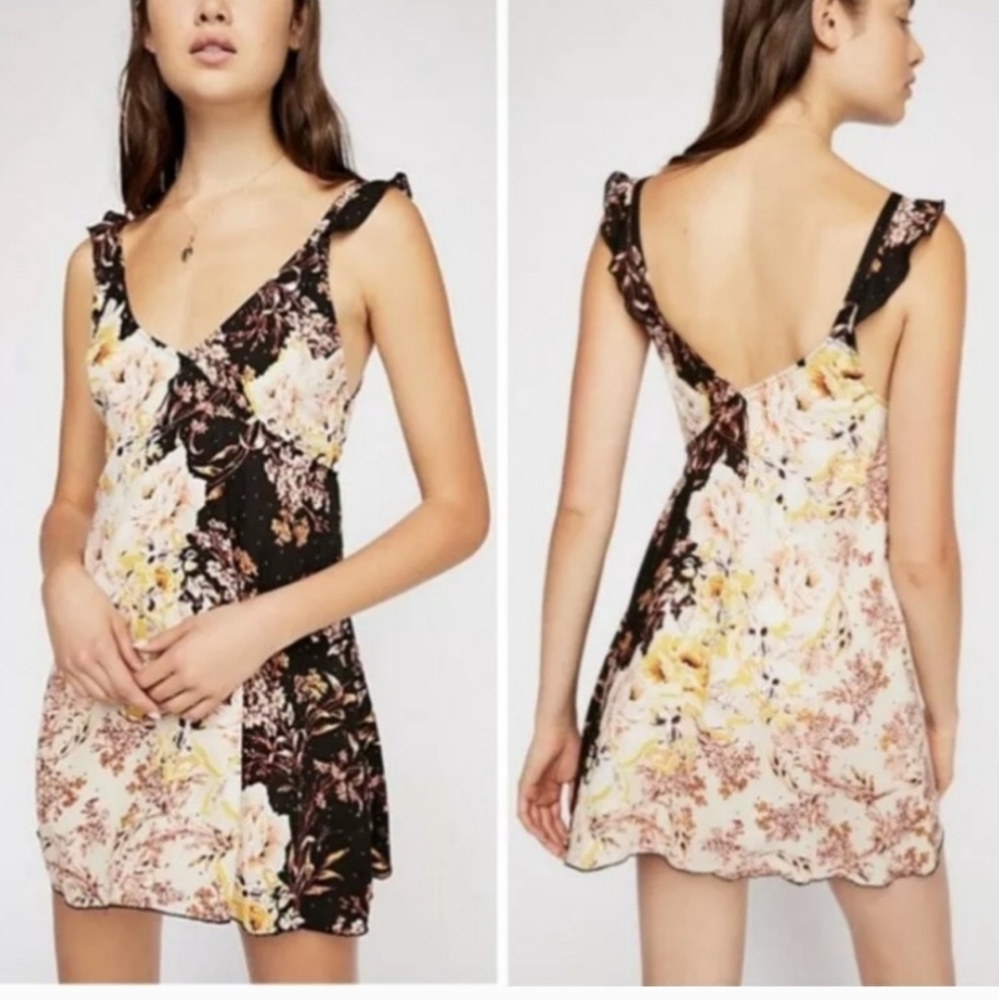 Free People mini slip dress